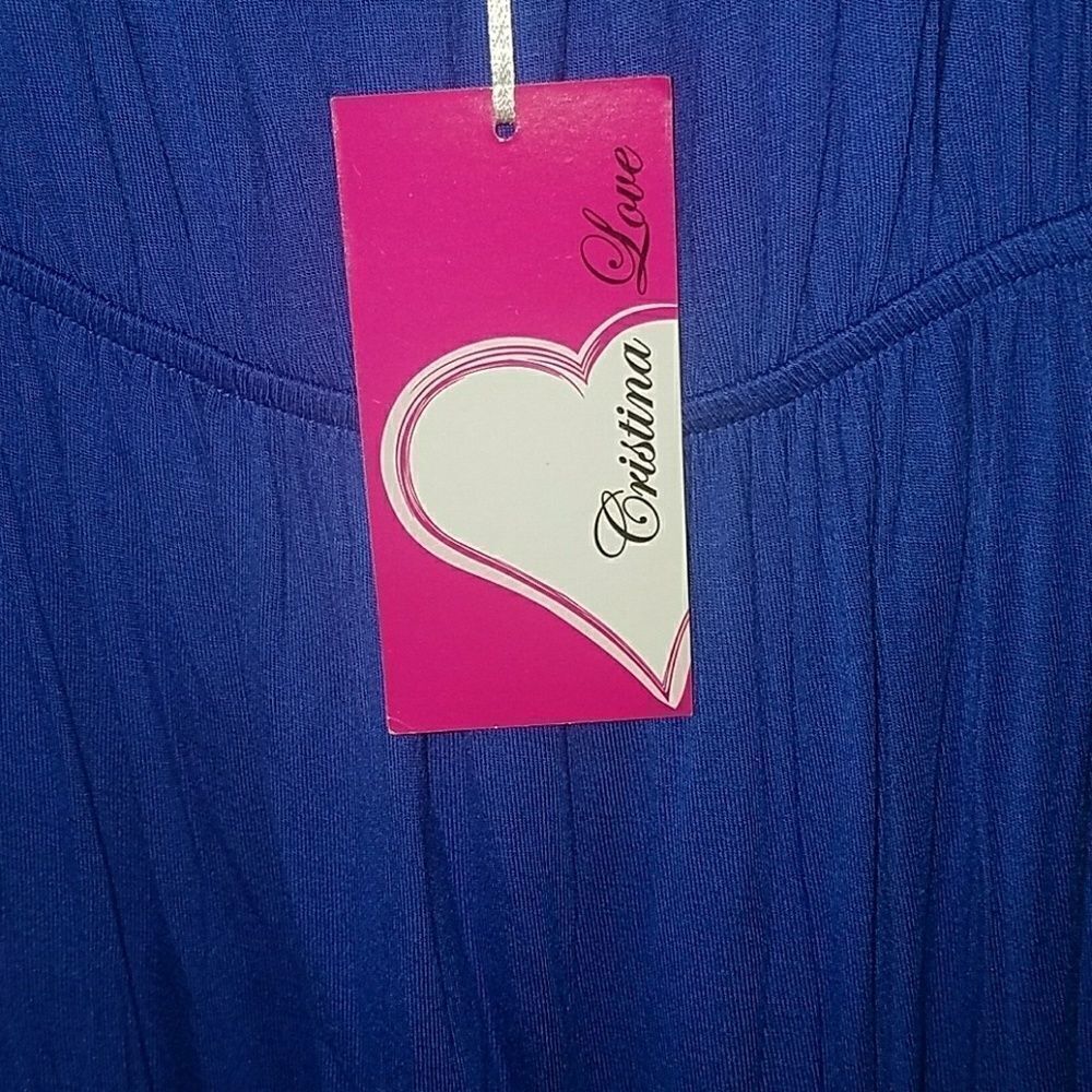 Christina Love tassel sleeveless dress Sz. M NWT - Picture 7 of 8